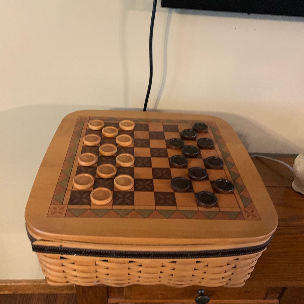 Longaberger checker basket